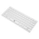 thumbnail image 2 of Teclado con cable de 78 teclas, portátil, mini, de alta fiabilidad, pulsación silenciosa, con conector USB. Blanco, 2 of 9