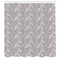 thumbnail image 2 of Ambesonne Shabby Flora Shower Curtain, Flowers Retro Spring, 69"Wx70"L, Dust Cream, 2 of 4