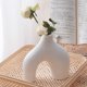 thumbnail image 5 of Juego de jarrones de cerámica, decoración de jarrones de cerámica blanca, arreglo floral simple, elegante decoración de cerámica para el hogar, 5 of 6