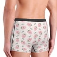 thumbnail image 4 of Bingfone Floral Strawberr Men's Underwear - Casual Stretch Boxer Briefs-Small, 4 of 7