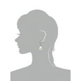 thumbnail image 2 of ADDURN 14Kt White gold White Freshwater Pearl with Pyramid Beads/Shield Lever Back Earring Earrings for Women - Various Pearl Sizes Available, 2 of 4