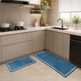 thumbnail image 5 of 2 Pack Diatomaceous Earth Mat Set Water Absorbent Quick Drying Bathroom Kitchen Floor Runner Rug Non Slips Entryway Doormat Fast Oil Absorbing Stone Mud Mats for Sink Stove Bedside Home, Style B, 5 of 6