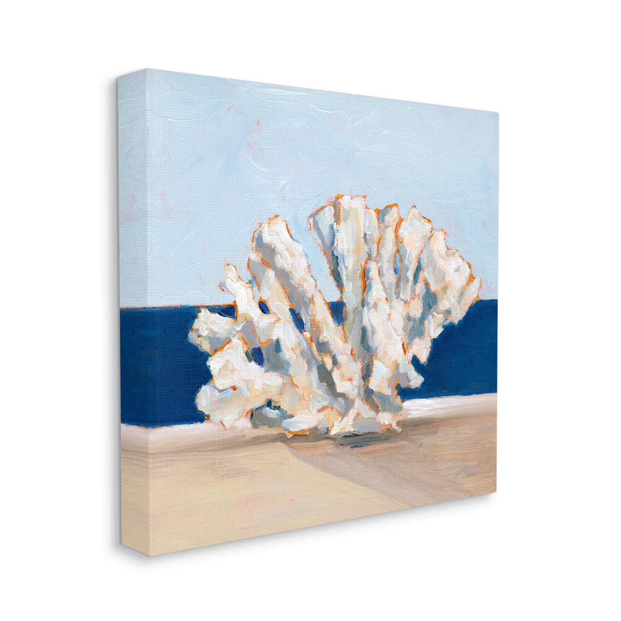 Stupell Industries Ocean Coral Still Life Animals & Insects Painting Gallery Wrapped Canvas Print Wall Art, 36 x 36