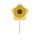 thumbnail image 1 of Flor planta amarillo girasol Selección de pastelitos Star lable Flag en palillos de dientes, 1 of 3