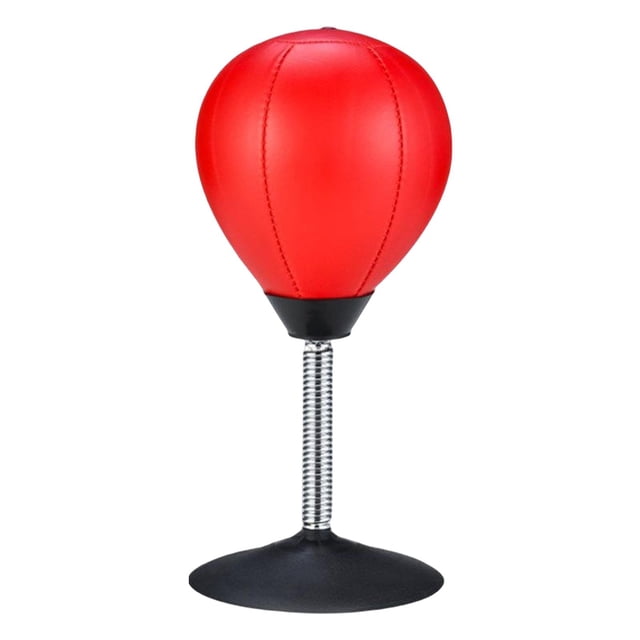 koolsoo Inflatable Training Ball Strain and Tension Toys Stress Desktop Punch Red