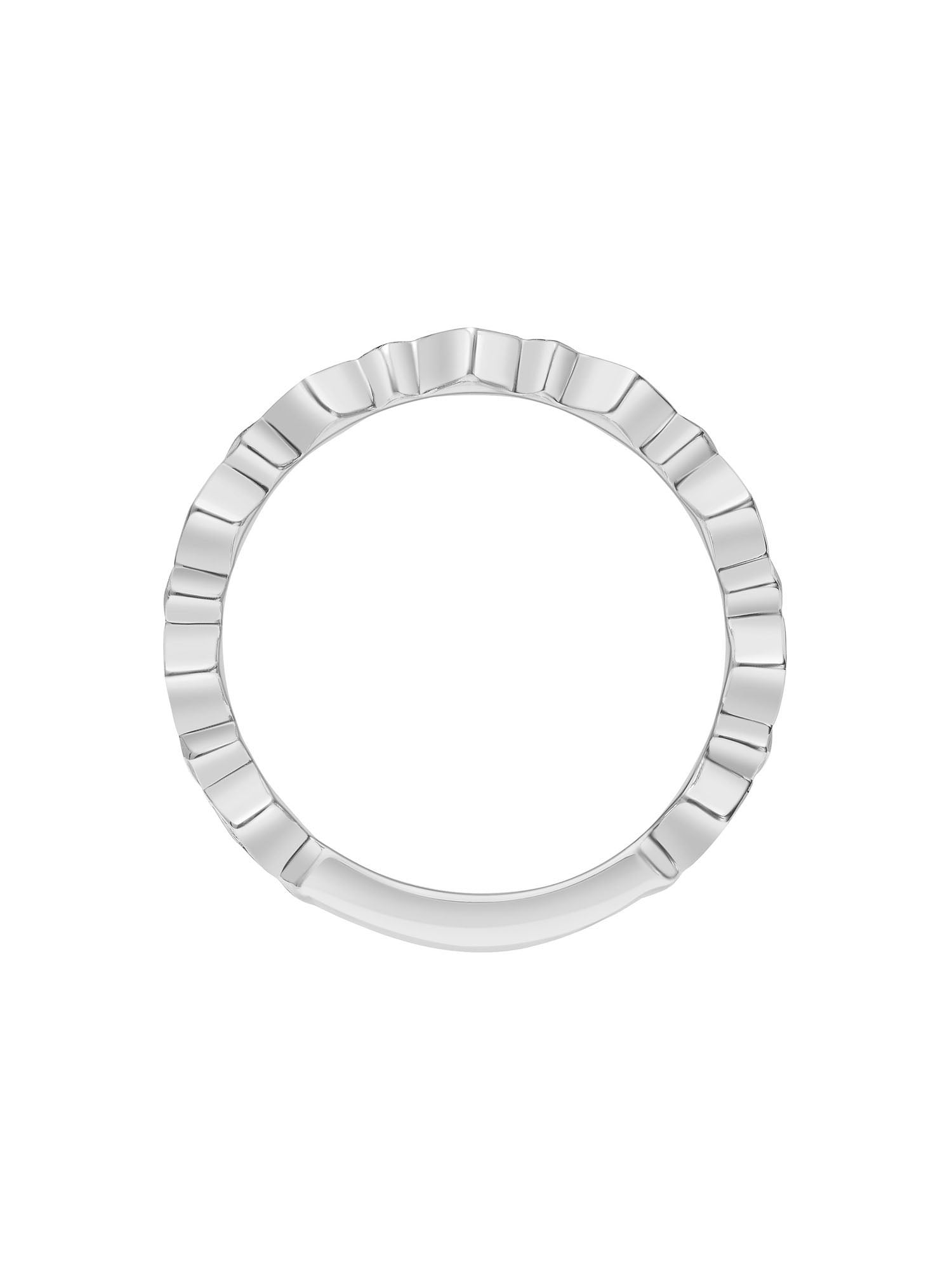 Keepsake Diamond-Accent ZigZag Stacking Ring in Sterling Silver