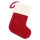 thumbnail image 1 of Medias Navideñas Pequeñas para Tejer (sin Patrón) Rojo Blanco, 1 of 4