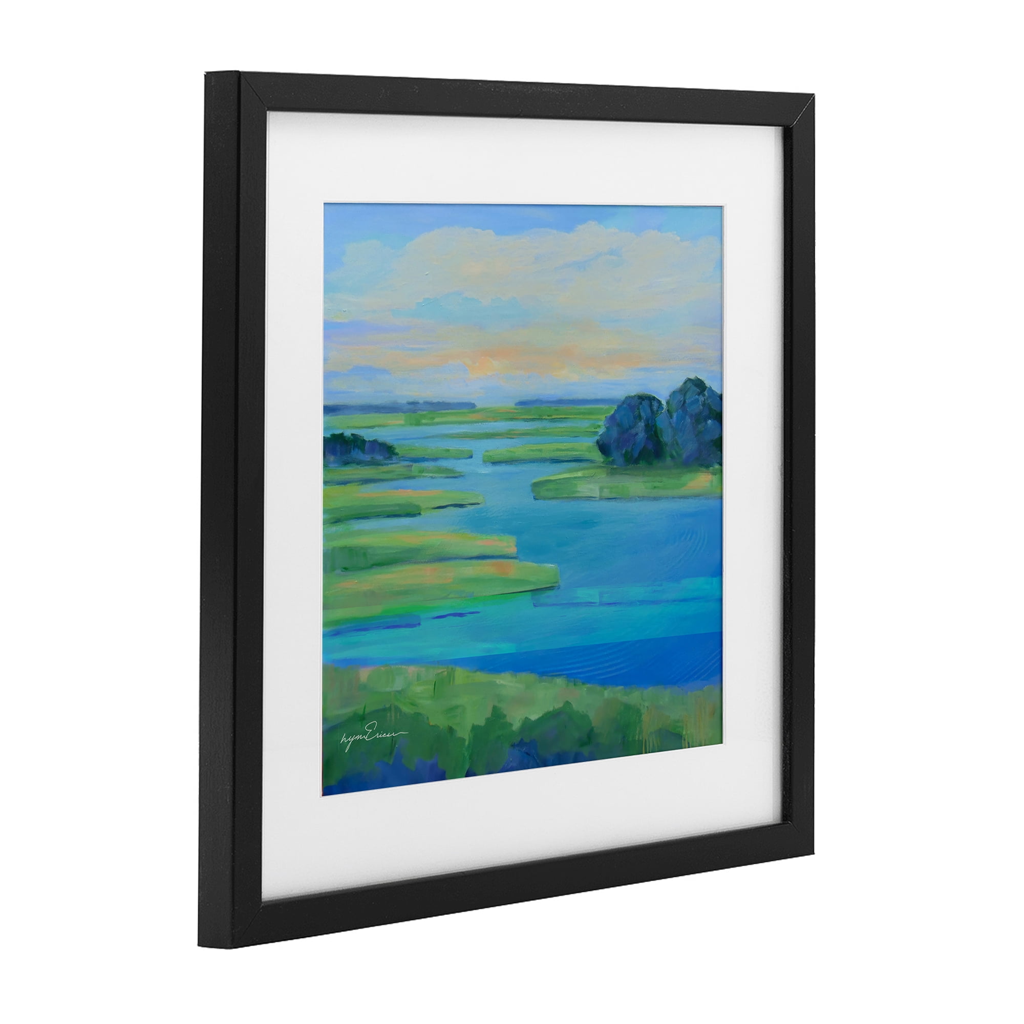 Stupell Industries Scenic Scarborough Marshes Black Framed Print Under Glass, design by Lynn Ericson Fine Art