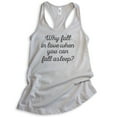 thumbnail image 1 of Why Fall In Love When You Can Fall Asleep Tank Top, Ladies Racerback Tank Top, Valentines Sarcastic Tank, Silver Gray, Small, 1 of 3