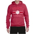 thumbnail image 2 of Wild Bobby City of Toronto Basketball Fantasy Fan Sports Unisex Hoodie Sweatshirt, Vintage Heather Red, Small, 2 of 5