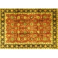 thumbnail image 1 of Ahgly Company Indoor Rectangle Persian Yellow Traditional Area Rugs, 7' x 9', 1 of 4