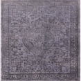 thumbnail image 1 of Ahgly Company Machine Washable Indoor Square Industrial Modern Carbon Gray Area Rugs, 3' Square, 1 of 7