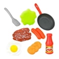 thumbnail image 3 of figatia 8 Pieces Kitchen Playset Kitchen Cooking Pan Playset Realistic Role Play Pretend Black, 3 of 9