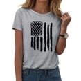 thumbnail image 2 of Pretty Flag Heart 1776 2026 July 4th 250th Birthday Womens T-Shirt,Grey, 2 of 5