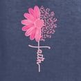 thumbnail image 5 of Wild Bobby, Faith Pink Ribbon Sunflower, Breast Cancer Awareness, Men Graphic Tee, Vintage Heather Navy, XX-Large, 5 of 5