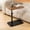 Brown, variant on DuoBao C-Shaped Side Table, 360° Swivel Height Adjustable, Lightweight Portable TV Tray Snack End Table for Couch Sofa Side Table Bed Small Spaces Black Walnut Wood