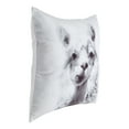 thumbnail image 2 of Kate and Laurel Como Decorative Alpaca Print Square Throw Pillow Cover, 18x18, White, 2 of 6