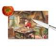 thumbnail image 4 of Cookies with Santa Claus Father Christmas Glass Cutting Board Large 12 in x 15 in, 4 of 5