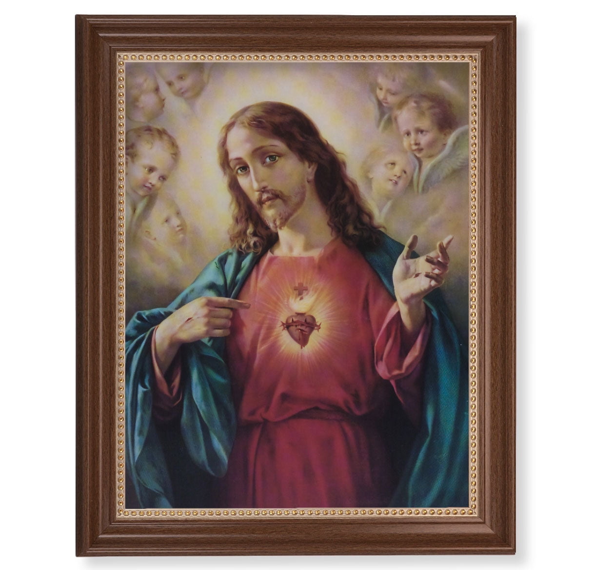 Sacred Heart of Jesus Picture Framed Wall Art Decor Extra Large