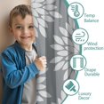 thumbnail image 3 of Blackout Kids Curtains,Boho Bohemia Pioneer Flower Art Childrens Insulated Curtains Set Of 2,Bedroom Essentials,Toddler Room Decor 42"x54"(106x137cm), 3 of 4