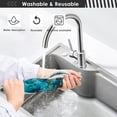 thumbnail image 7 of Coolnut 2 PCS Faucet Splash Catcher, Tulips Microfiber Cloth Kitchen Faucet Absorbent Mat Sink Splash Guard Faucet Mat Sink Water Absorbent Mat for Kitchen, 14"x5", 7 of 7