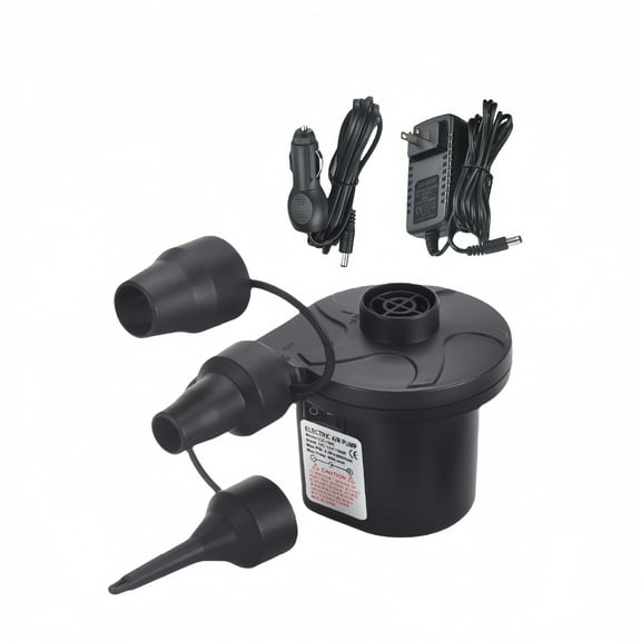 Inflatable Bed Pump, Electric Air Pump(100 Gallon/Min) for Air Mattress Beds, Inflatable Swimming Pools, Swimming Ring（AC110-240V/DC12V）