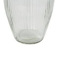thumbnail image 5 of DecMode 9" Ribbed Fluted Glass Vase, 5 of 9