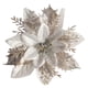 thumbnail image 1 of Kearding Decoración de flores artificiales de Navidad con purpurina, adorno de árbol de Navidad brillante, decoración de fiesta, accesorios de diseño Kits de decoración para fiestas Plata Kearding HA069938-01, 1 of 6