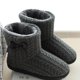 thumbnail image 5 of 1 par de botas de invierno para mujer, gruesas, antideslizantes, cálidas, de punto, 5 of 7