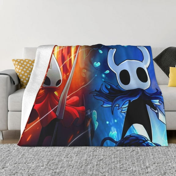 Hollow Game Kni-ght Silksong Soft Micro Fleece Blanket Throw Lightweight Flannel Blankets for Bed Couch Sofa