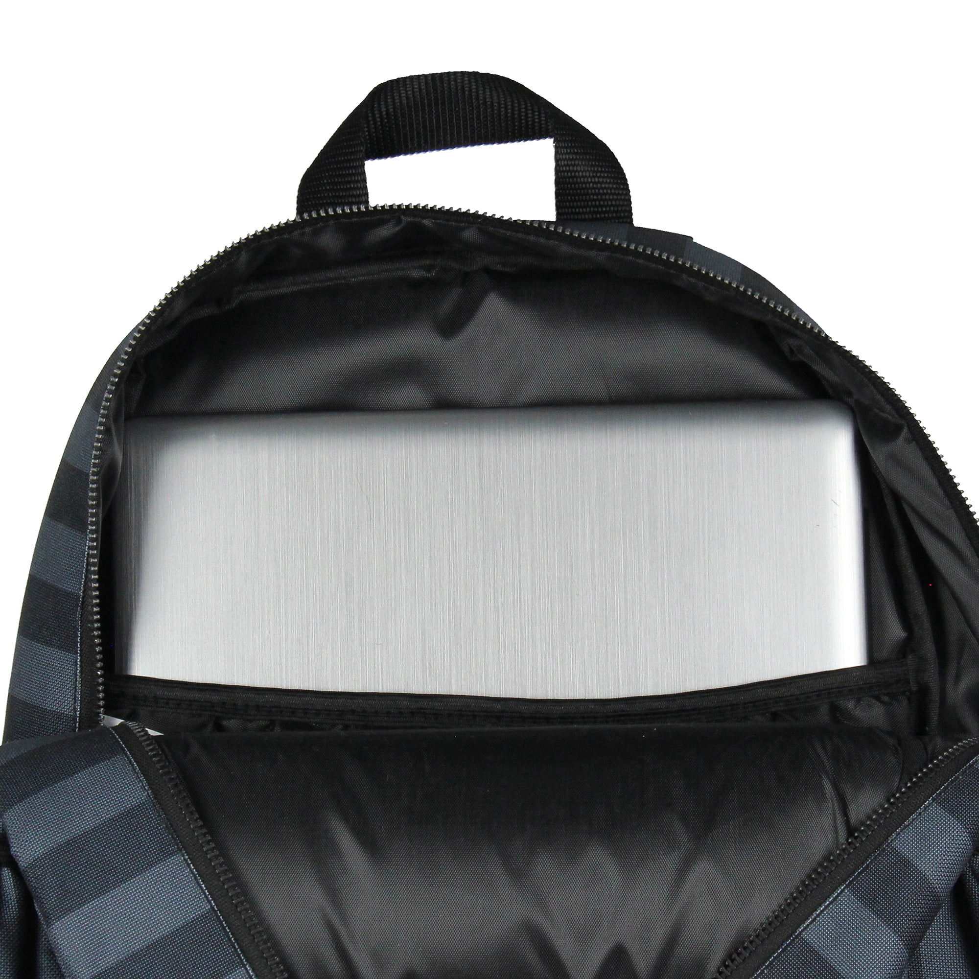Wednesday Addams TV Show Portrait Striped Travel School Dual Compartment Backpack For Daily Use 16"