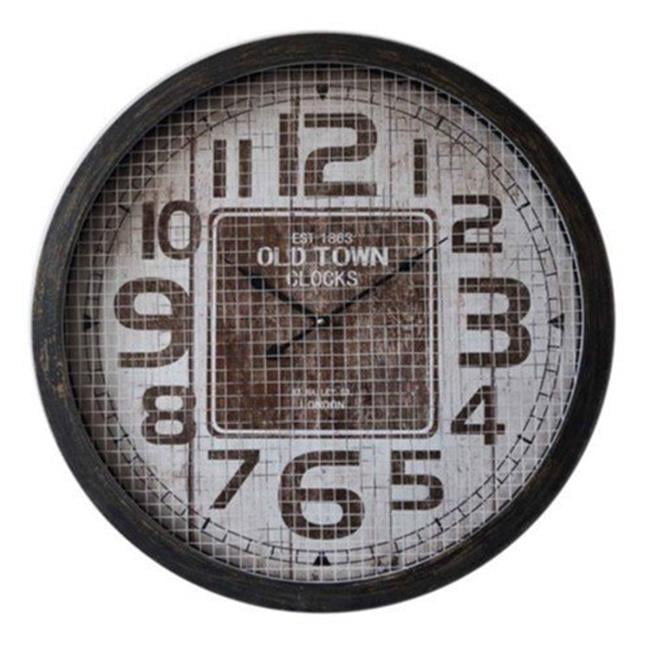 UNB Old Town Metal & MDF Wall Clock Walmart Canada