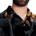 thumbnail image 5 of Bats Men's Button Down Hawaiian Print Short Sleeve Casual Summer Beach Shirts, 5 of 6