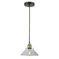 thumbnail image 4 of Innovations Lighting  Orwell - 1 Light 8" Cord Hung Mini Pendant Black Antique Brass/Matte White, 4 of 5