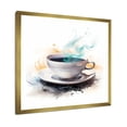 thumbnail image 2 of Designart "Delight of Red Chinese Teacup III" People Framed Wall Art Decor - Global Grey China Art Hallway Framed Wall Art Decor, 2 of 6