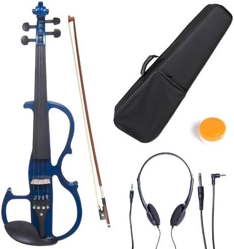 Pre-Owned Cecilio 4/4 CEVN-2BL Solidwood Metallic Blue Electric