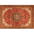 thumbnail image 1 of Ahgly Company Indoor Rectangle Medallion Orange Traditional Area Rugs, 2' x 5', 1 of 1