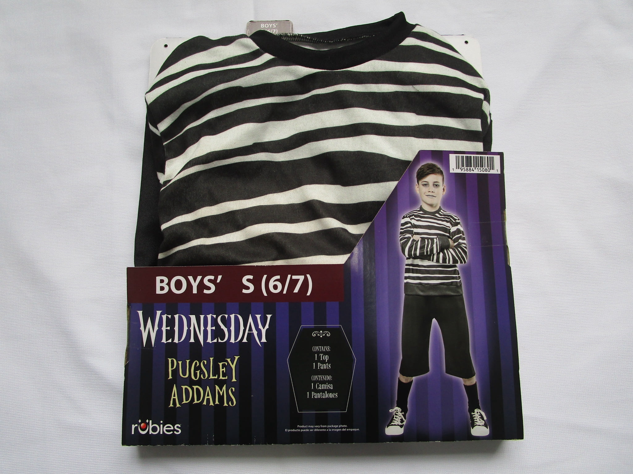Wednesday's Puglsey Halloween Costume for Children, Boy's Size S (6/7), by Rubies