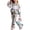 Pink, variant on Grblisyd First Day of School Outfits for Girls Cute Stationery Print Crew Neck Long Sleeve Top and Flared Leg Pants Fall Clothing Set
