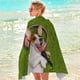 thumbnail image 4 of Toallas de playa con forma de pelota, regalo, toalla con temática de perro, toallas de baño grandes de 76 x 152 cm, absorbentes y de secado rápido, toallas de playa plegables y portátiles,, 4 of 9