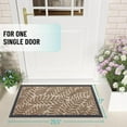 thumbnail image 2 of OLANLY Door Mat Indoor Outdoor Entrance, 29.5x17, Waterproof All-Weather All-Season Doormat, Sturdy Natural Rubber, Stain and Fade Resistant, Low Profile, Easy Clean Patio Entryway Mat, Black, 2 of 10