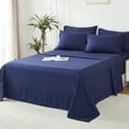 thumbnail image 5 of Davulos King Size Comforter Set 7 Pieces ,Blue Bed in a Bag King , All Season Bedding Set with Comforter, Flat Sheet, Fitted Sheet, Pillowcases & Shams, 5 of 8
