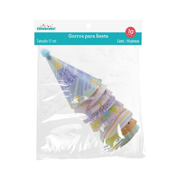 Gorros para Fiesta Way to Celebrate 14 cm 10 Piezas