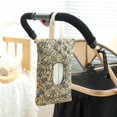 thumbnail image 4 of Quilted Baby Wipe Holder Floral Quilted Pouch Portable For Travel Stroller Daily Casual, 4 of 9