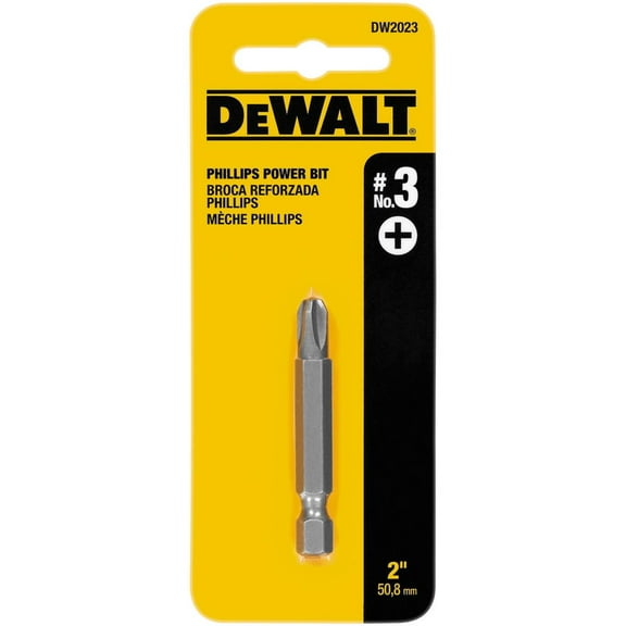 DeWalt Screwdriver Bits, Tip Size Symbol #3, 2 inch, 5 Pack (115-DW2023)