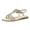 Gold, variant on Women's T-Strap Rhinestone Beaded Flat Sandals Slip On Summer Glitter Beach Sandal Comfortable Elastic Srap Dressy Shoes Silver Size 7