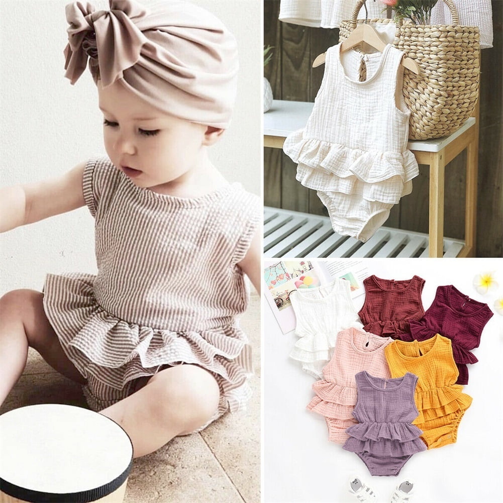 Girls ruffle romper outlet