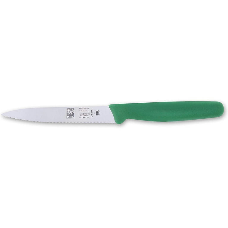 Icel Paring knives 4” serrated White – Icel Knife