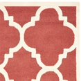 thumbnail image 2 of Safavieh Cambridge 2'6" X 6' Hand Tufted Wool Rug in Rust and Ivory, 2 of 3