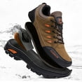 thumbnail image 7 of PANGF All Season Hiking Shoes For Men Walking Shoes Fashion Casual Breathable Lightweight Breathable Easy To Wear Take Off Brown 8.5, 7 of 7
